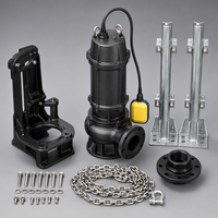 Pompa Air Limbah Submersible Garansi Dua Tahun Heavy Duty 10hp 20hp 15kw Pengolahan Air Limbah Industri Pompa Air Besi Cor