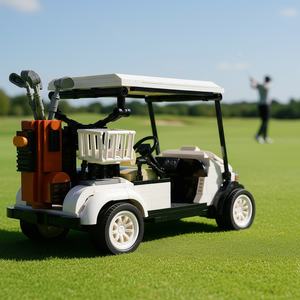 Modèle de chariot de golf en plastique ABS de simulation, 807 pièces, jouet de construction de puzzle pour enfants sur le thème du transport, OEM - Product Image 4