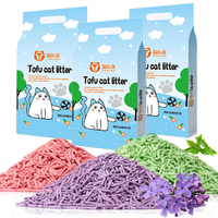 Litière pour chat TAOLUCK à bas prix, absorption rapide, sans additifs chimiques, anti-odeurs, non-poussiéreuse, 6l, thé vert, 100% végétale