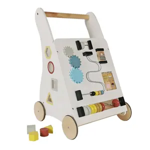 Simplicidade elegante branco crianças de madeira equilíbrio walker para Adequado para o bebê com idade 0-3 jogar brinquedos