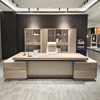 Bureau de direction ergonomique moderne de luxe, en bois durable, écologique, résistant à l'eau, garantie 5 ans, usage commercial, villa, multifonction
