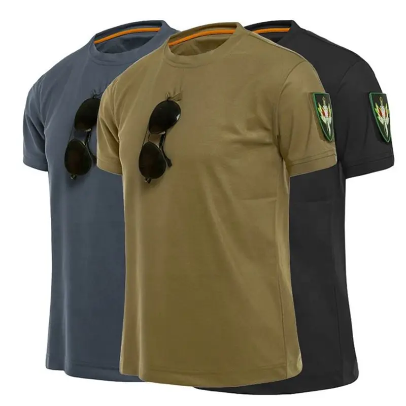 2024 di vendita calda estate maglietta tattica personalizzata camuffamento di cotone Outdoor uniforme camicia per gli uomini