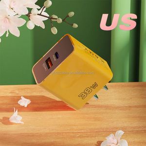 High Quality Fast Charger EU/UK/UK <b>Socket</b> Type <b>C</b> 38W <b>USB</b> Wall Charger PD+QC Charger for Phone 17 16 15 - Product Image 2