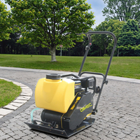 Compacteur à plaques vibrantes industriel PME-C90TB, moteur diesel et à essence pour la pierre à béton dans les équipements de construction