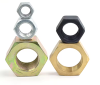 Mur Baut Hexagonal DIN934 Baja Karbon Lapisan Oksida Hitam Kelas 8.8 10.9 12.9 Pengikat Industri untuk Mesin