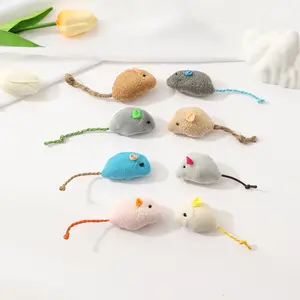 pet products new style wholesale plush simulation mouse interactive catnip toys for cat