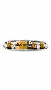 Multipurpose Stainless Steel Chocolate Serving <b>Tray</b> For Candy Pastry Dessert <b>Snacks</b> Bakery And Restaurant Food Presentation - Product Image 3