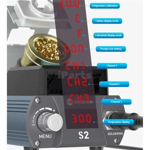 Estación de Soldadura de Alta Precisión IParts Sunshine S2 210 con Pantalla Digital, Compatible con Soldador C210, Herramientas para Reparación de Teléfonos - Product Image 6