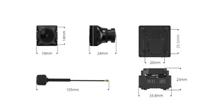 Walksnail Avatar GT KIT FPV Digital VTX 2W Power 20KM Range 1080P 100fps Pro HD Camera 1/1.8 "Starvis II Night Vision - Product Image 5