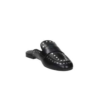 Mules pour femmes Tamaris, noires, taille 37, talon plat de 1 cm, chaussures en cuir à enfiler - Product Image 4