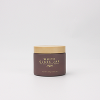 Fabricant de pot de crème populaire pot en verre unique avec 30ml 60ml 100ml pot en verre rond vide
