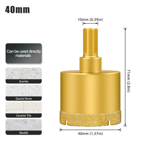 6-50mm <strong>Brazed</strong> Hole Saw <strong>Diamond</strong> <strong>Core</strong> <strong>Drill</strong> <strong>Bits</strong> for Power Distribution Equipment for Marble Tiles and Granite Drilling