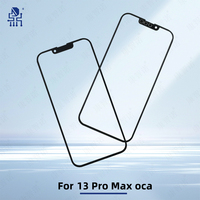 Lentille en verre d'écran extérieur de téléphone portable pour cadre iPhone 13 13 Mini 13 Pro Max avec pièces de réparation de panneau de verre OCA