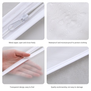 <span class=keywords><strong>Housse</strong></span> de <span class=keywords><strong>protection</strong></span> suspendue en plastique PEVA pour costume, manteau, garde-robe, organisateur de vêtements - Product Image 3