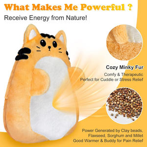 Vente chaude mignon <span class=keywords><strong>chat</strong></span> amovible <span class=keywords><strong>micro</strong></span>-ondable peluche <span class=keywords><strong>micro</strong></span>-ondes coussins chauffants pour crampes et période soulagement de la douleur - Product Image 3