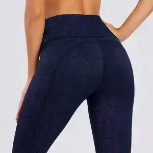 Luckpanther Calça esportiva personalizada para mulheres, calça esportiva com bolso lateral, fitness de secagem rápida e calças justas para corrida