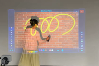 Système de simulation de revêtement VR interactif de qualité industrielle pour la formation en peinture par projection murale en usine