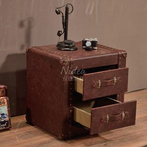 Baule in Pelle Vintage - Mobile Artigianale Multifunzione per Sigari, Lounge, Pub, Club, <span class=keywords><strong>Studio</strong></span> - Product Image 2