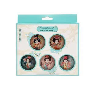 Tang Dynasty Series 3D Design Crystal Refrigerator Prosperous Princess Cartoon Large National Trend Cultural Creative Shape - Product Image 5