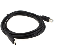 Kabel Printer USB 2.0 Tipe C ke Tipe B 480Mbps 3A 60W Hitam 3m