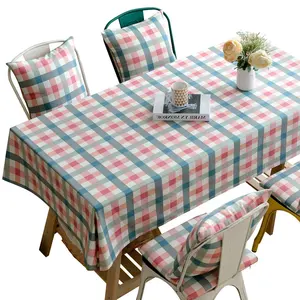 100% Cotton Plaid Table Covers Square Rectangle Checkered Tablecloths House Vintage Tables Cloths for Spring Fall Decorative