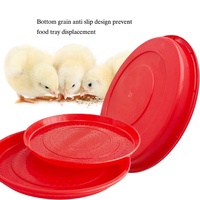 YYC Mangeoire Ronde de 30 cm de Haute Qualité pour Poussins, Plateau d'Alimentation en Plastique pour Poulets et Volaille