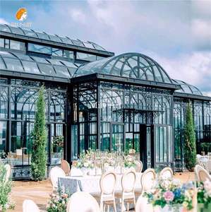 MILY Grand château français Lieu de mariage Gazebo extérieur en fer forgé Serres élégantes Orangeries - Product Image 3