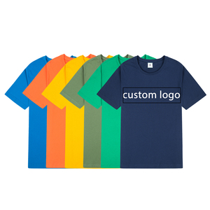 T-shirt da uomo in cotone di qualità con <span class=keywords><strong>Design</strong></span> alla moda stampa personalizzata del tuo logo, 100% T-shirt in cotone ricamate - Product Image 1