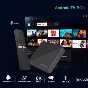 Box TV Smart Android 14.0 Quad Core con <span class=keywords><strong>Video</strong></span> 4K/8K, Supporto WiFi 2.4G/5G, Lettore Multimediale per 1080P e YouTube - Product Image 2
