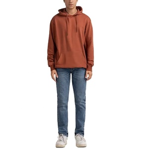 เสื้อฮู้ดแบบสวมศีรษะสำหรับผู้ชายผ้าฝ้าย100% มีฮู้ดกำหนดโลโก้ได้เองสวมใส่สบายระบายอากาศได้ดีผ้าคอตตอนผสม - Product Image 1