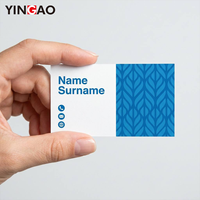 Autocollant de carte de visite personnalisé, imperméable, résistant aux rayures, résistant aux UV, qualité professionnelle, double face, découpé à la forme pour l'identité de l'entreprise