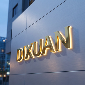 Custom Stainless Steel 3D Letters Outdoor <b>LED</b> Backlit Business <b>Sign</b> with Plug Waterproof for Home Mall Office Shops Bars - Product Image 1