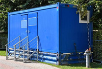 Conteneur sanitaire WC de 8 pieds, toilettes à double cabine et conteneurs de douche
