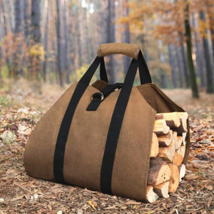 Outdoor camping firewood storage <b>bag</b>, durable household firewood transport <b>bag</b>, portable large-capacity firewood collection <b>bag</b>. - Product Image 1