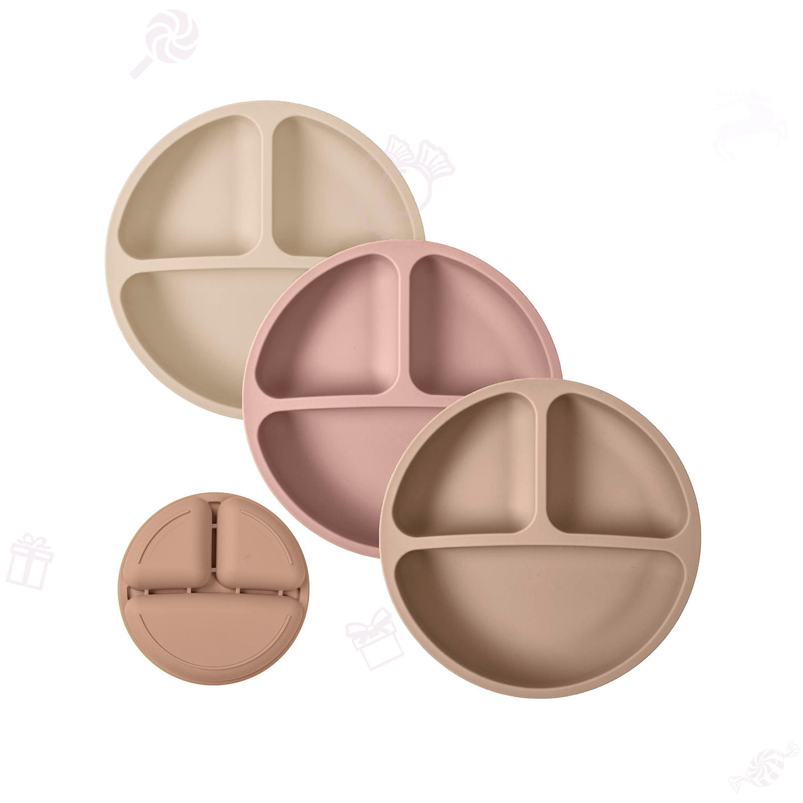 3Pack | Matte Tan, Off White & Pink