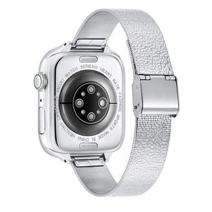 Correa de Malla Milanesa de Acero Inoxidable Transpirable para Smartwatch, Venta al por Mayor de Fábrica, Liberación Rápida Ultra Inteligente, 38-44mm - Product Image 4