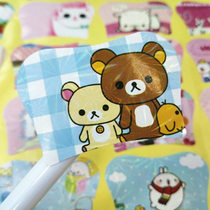 Adhesivo impreso personalizado impermeable PVC vinilo troquelado hoja embalaje pegatinas Logotipo de dibujos animados para niños - Product Image 4