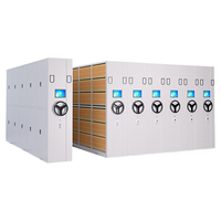 Sistema de Estanterías Móviles Inteligentes con Cerradura, Color RAL Personalizado Blanco, Azul, Negro para Oficina de Abogados, Oficina de Contabilidad, Sala de Documentos