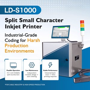 เครื่องพิมพ์อิงค์เจ็ทแบบต่อเนื่องตัวอักษรขนาดเล็ก DOCOD LD-S1000 พร้อมอินเทอร์เฟซภายนอก เครื่องพิมพ์ CIJ อเนกประสงค์สำหรับพิมพ์วันหมดอายุและบาร์โค้ด - Product Image 3