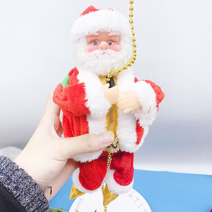 Père Noël Grimpant sur Échelle - Poupée Électrique Automatique de Noël avec Musique - Jouets de Noël pour Enfants - Père Noël - Product Image 4