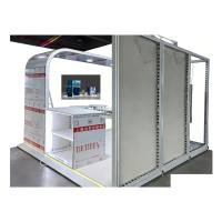 Système d'extrusion d'aluminium modulaire personnalisé - Stands de salon professionnels légers et durables, options argent/noir |   Lumière LED réutilisable