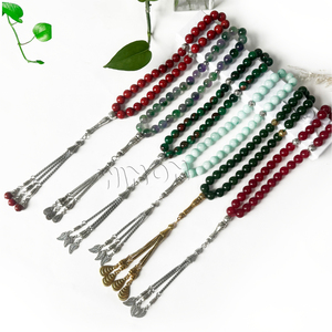 OEM Factory 10mm 33 perline di pietra naturale <span class=keywords><strong>rosario</strong></span> musulmano perline di preghiera islamica Misbaha Tasbih Turkish rosari islamici - Product Image 6