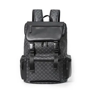 Fashion Backpacks Men Man Backpack Men's Leather Laptop Bag Waterproof Designer School Backpack Male Travel Bagpack Mochila 2022