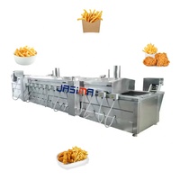 Línea Automática para Freír Papas Fritas y Patatas Fritas |   Mezcla de Aceite y Agua |   Correa Doble