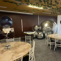 Boule de plage gonflable réfléchissante en PVC de couleur personnalisable pour mariage, fête, scène, ballon