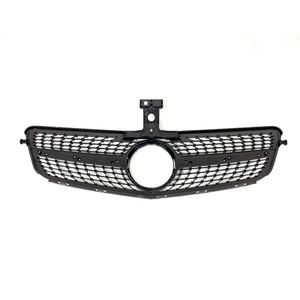 Rejilla de parachoques delantero para <span class=keywords><strong>Mercedes</strong></span> Benz W204, accesorio de color negro con diamantes, W204 para modelos, años 2008 a 2014 - Product Image 4