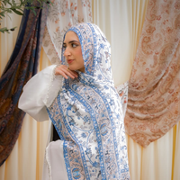 Nouvel Arrivage Hijabs en Coton Modal, Hijab Foulard Personnalisé Imprimé en Modal, Hijab en Coton Modal et Modal de Pulpe de Bois de Hêtre