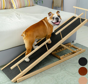 Odm Houten Pet Ramp Trappen Veiligheidsrails Stevig Gebouwd Vrijstaande Hoge Hond Trappen Houten Huisdier Hond Ramp - Product Image 1