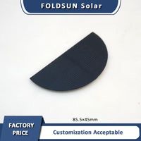 Panel Surya PERC PET Semi-Sirkular untuk Pompa Kolam Air Mancur Tahan Air Anti-Penuaan Tahan UV Ukuran Kustom Pabrik OEM Langsung