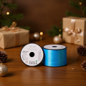 Il nastro regalo da 5 mm x 100Y di colore blu lago per confezioni - Product Image 2